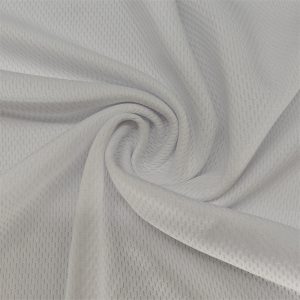 Dzianina siatkowa birdseye o wysokiej gramaturze, 100% poliester, 230 g/m²