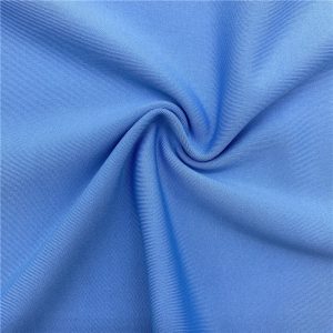Dzianina interlock drapana jednostronnie, 90% poliester / 10% elastan, 320 g/m²