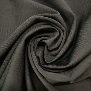 Dzianina single jersey elastyczna o drobnym splocie, 88% poliester / 12% elastan, 175 g/m²