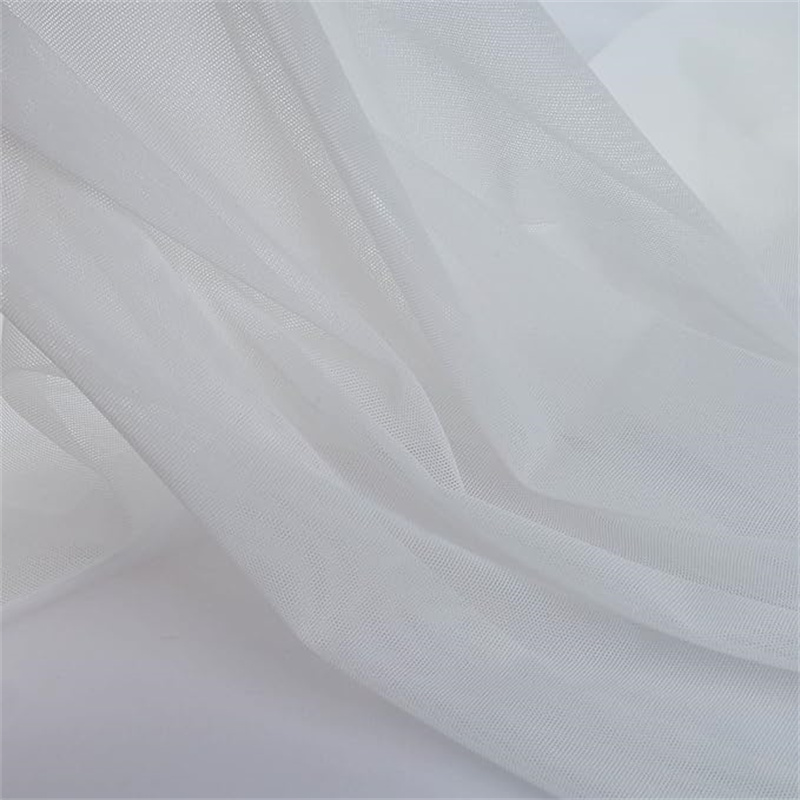 Dzianina siatkowa tiulowa elastyczna, 90% poliamid / 10% elastan, 75 g/m² — zdjęcie 2
