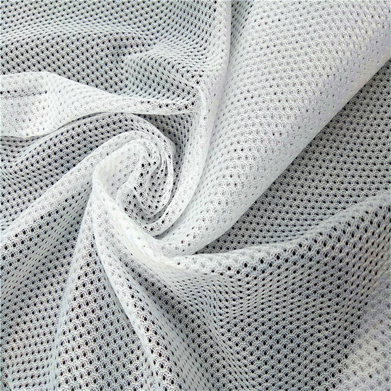 Dzianina mikrosiatkowa trykotowa, 100% poliester, 65 g/m²