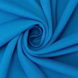 Dzianina interlock mikrosiatkowa birdseye, 100% poliester, 155 g/m²