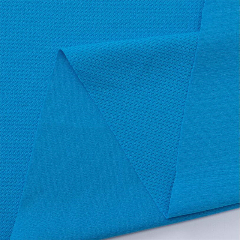 Dzianina interlock mikrosiatkowa birdseye, 100% poliester, 155 g/m² — zdjęcie 2