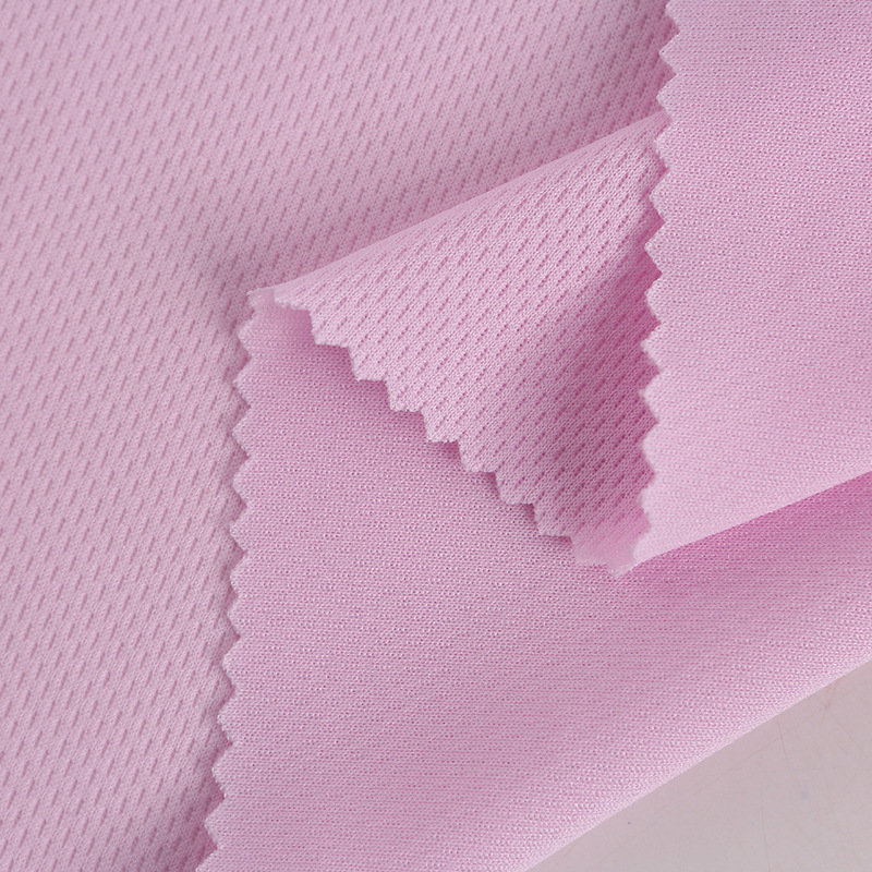 Dzianina interlock mikrosiatkowa birdseye, 100% poliester, 155 g/m² — zdjęcie 5