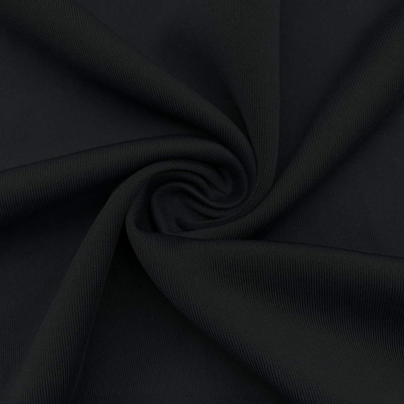 Dzianina interlock typu scuba, 91% poliester / 9% elastan, 230 g/m²