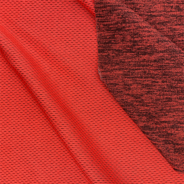 Doubleface Birdseye-Melange, 100 % Polyester, 160 g/m² — Foto 3