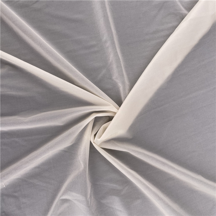 Dzianina jersey bardzo cienka, 50% poliamid / 50% elastan, 55 g/m²
