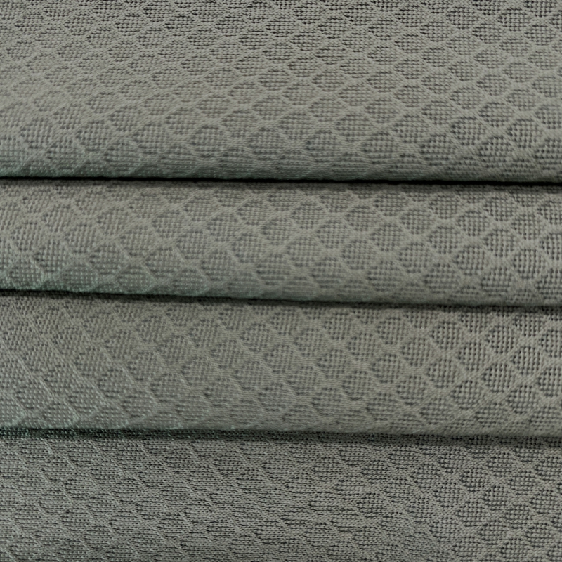 Hexagonal mesh jacquard knit, 100% polyester, 180 g/m² — photo 4