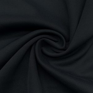 Schwerer elastischer Interlock, 92,6 % Polyester / 7,4 % Elasthan, 320 g/m²