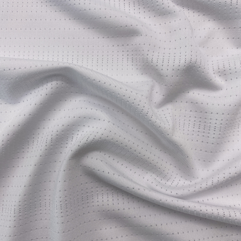 Dzianina żakardowa mikrosiatkowa dry-fit, 90,3% poliester / 9,7% elastan, 165 g/m² — zdjęcie 3