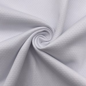 Elastischer Jacquard-Interlock, 90,8 % Polyester / 9,2 % Elasthan, 280 g/m²