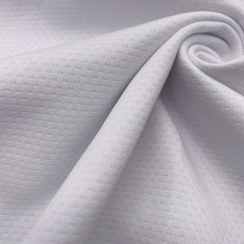 Dzianina interlock żakardowa elastyczna, 90,8% poliester / 9,2% elastan, 280 g/m² — zdjęcie 2