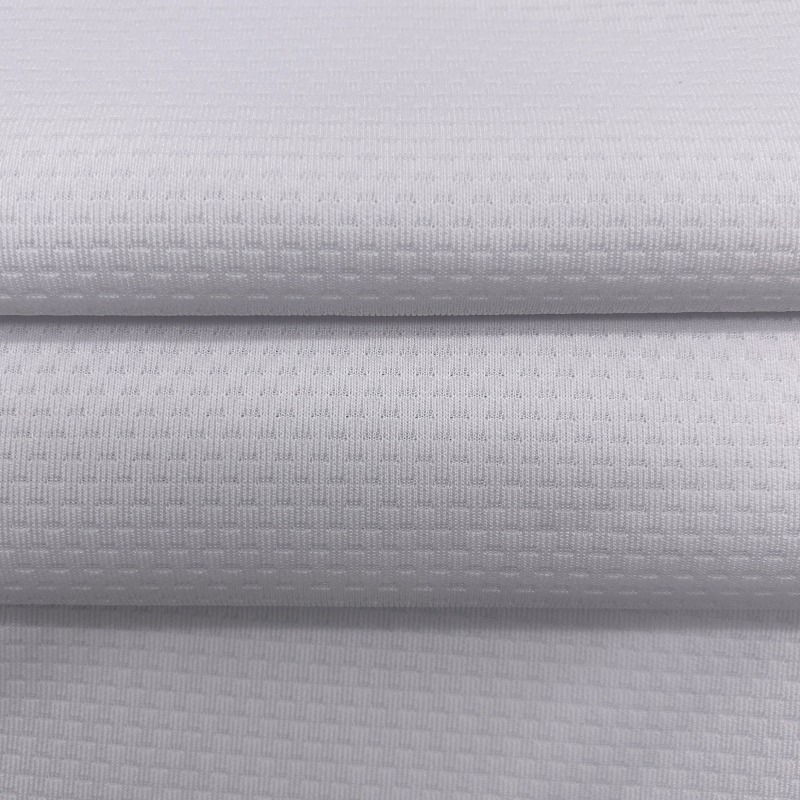 Dzianina interlock żakardowa elastyczna, 90,8% poliester / 9,2% elastan, 280 g/m² — zdjęcie 3