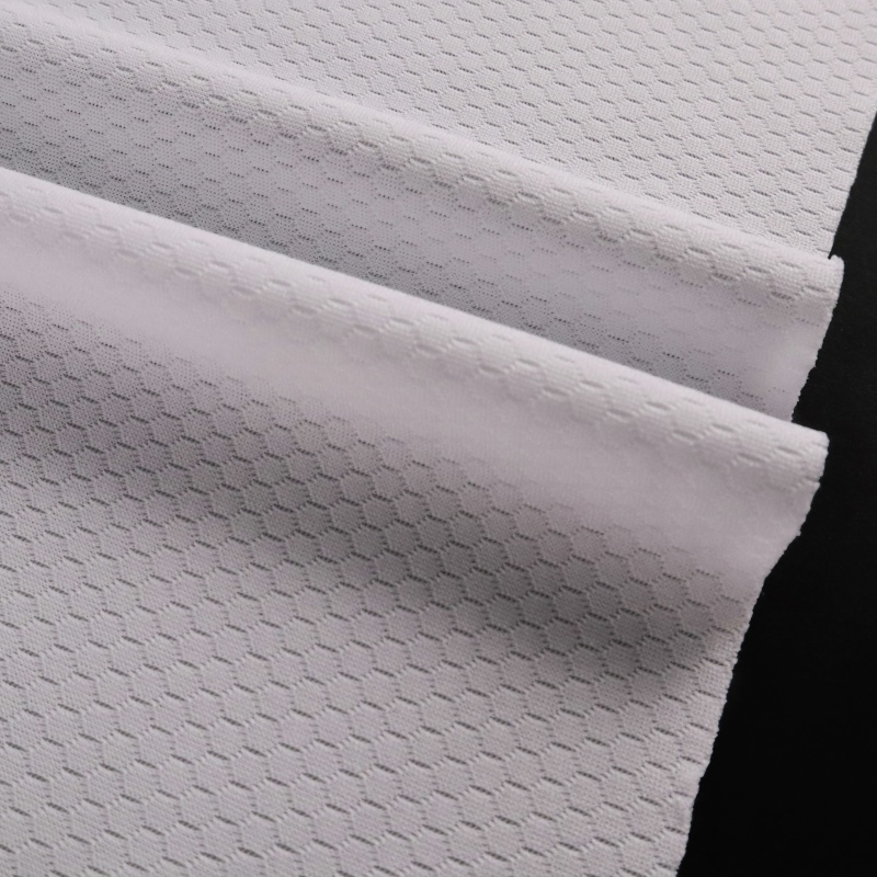 Dzianina siatkowa piłkarska micro panel, 100% poliester, 155 g/m² — zdjęcie 3