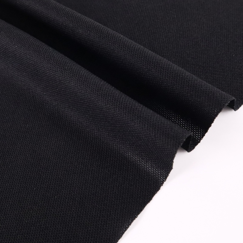 Dzianina pique matowa elastyczna, 94% poliester / 6% elastan, 185 g/m² — zdjęcie 3